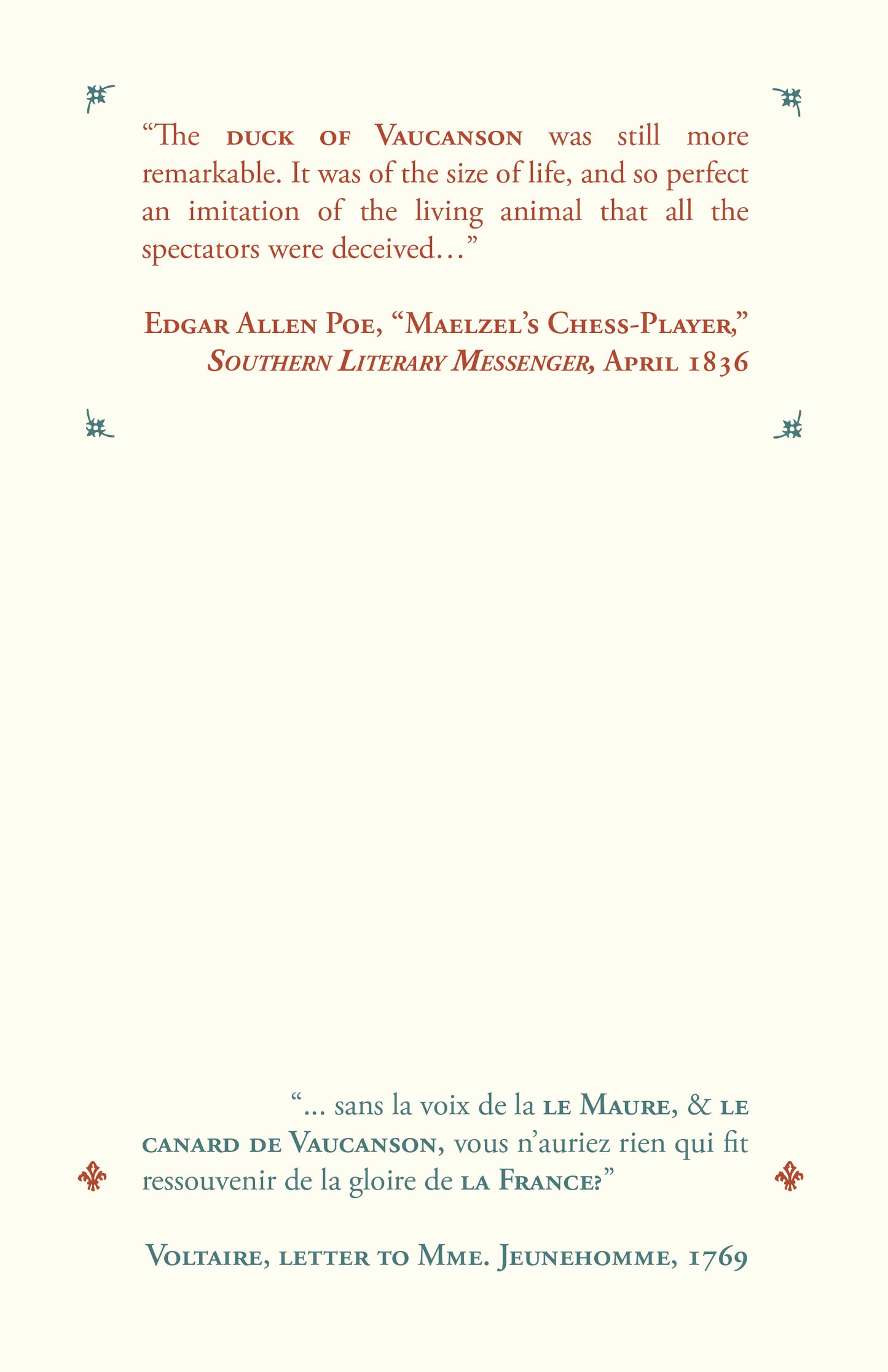 Vaucanson's Canard - Eric Williams