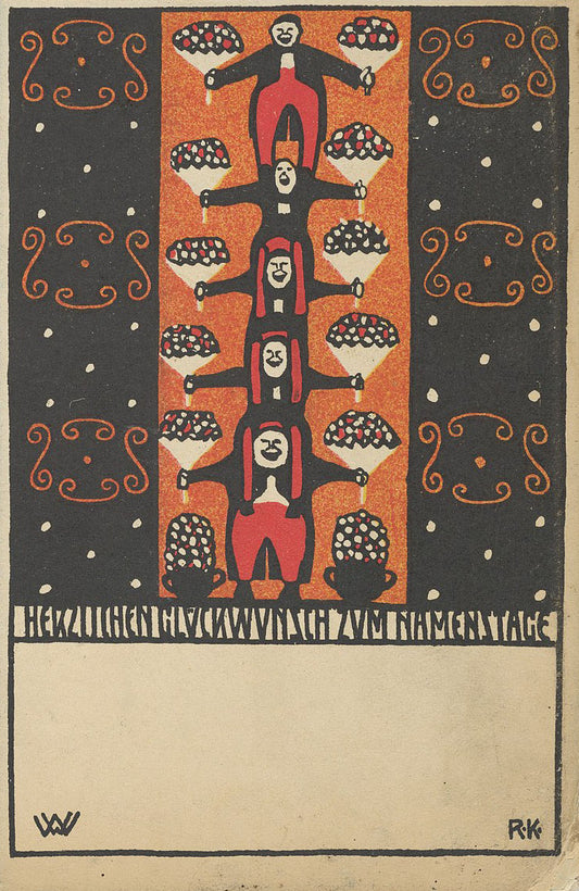 Congratulations on Your Name Day by Rudolf Kalvach (1907)