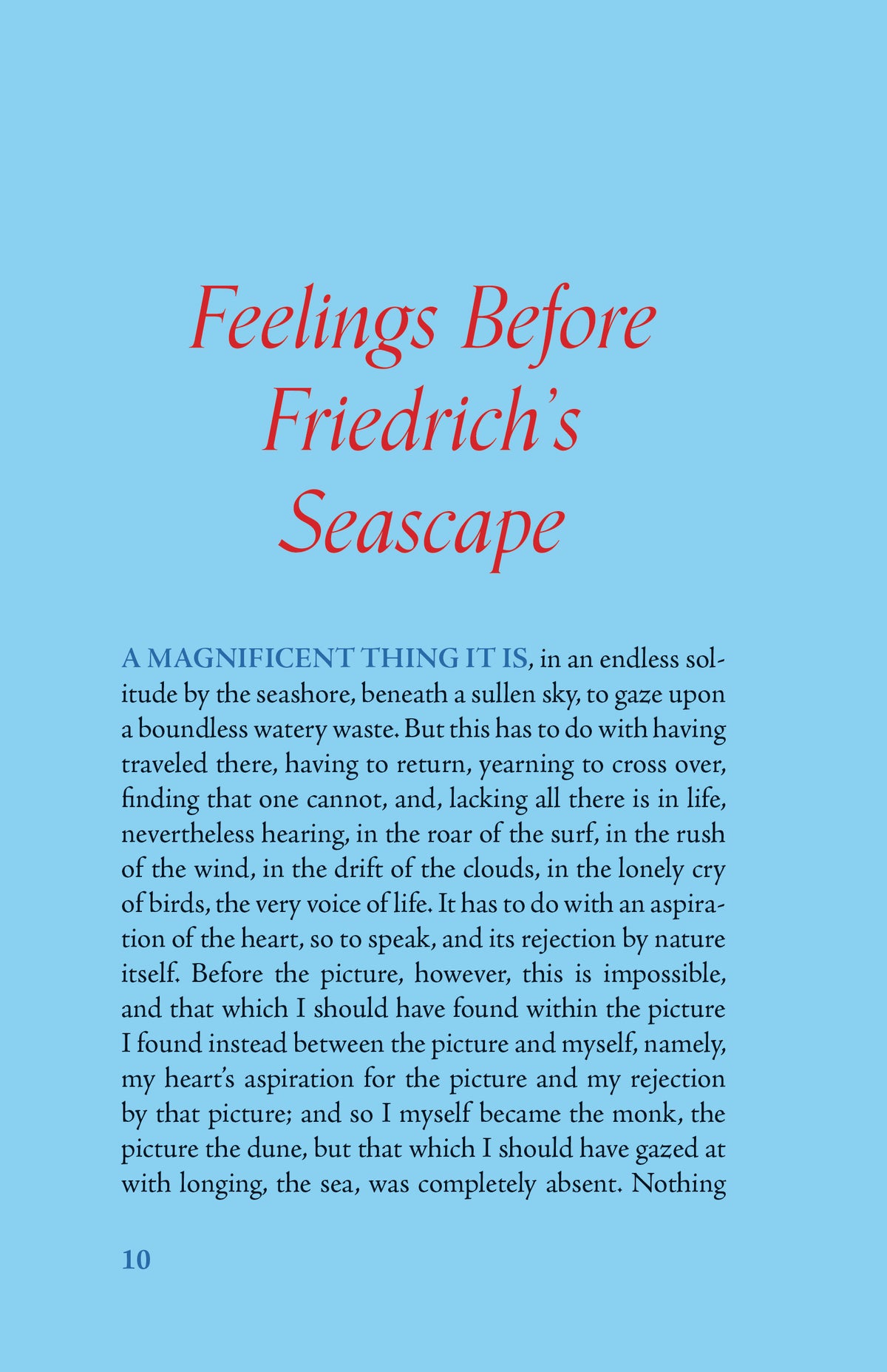 Some Essays - Heinrich von Kleist (translated by Matthew Spencer)